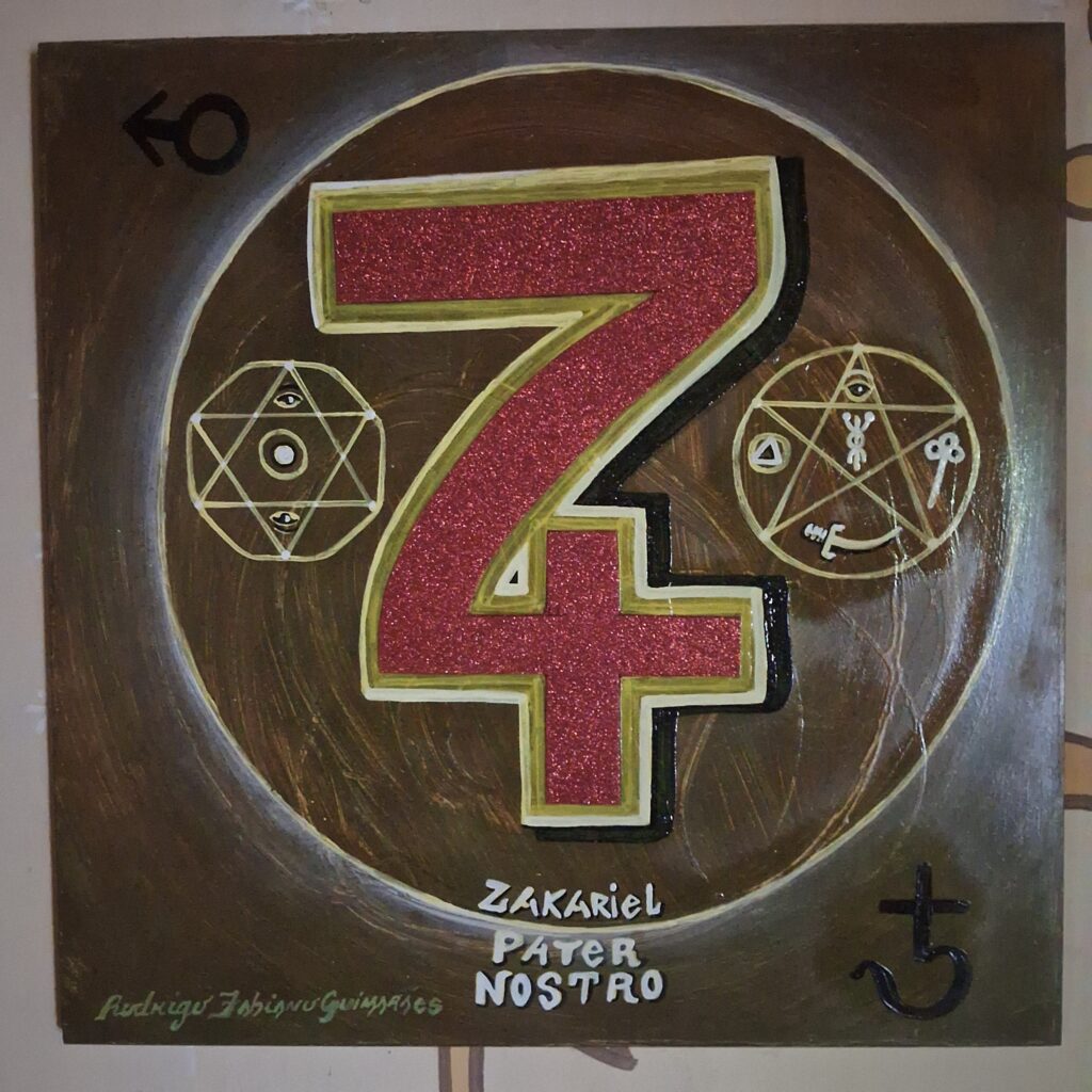 Arte manual consagrada a arcanjo zakariel